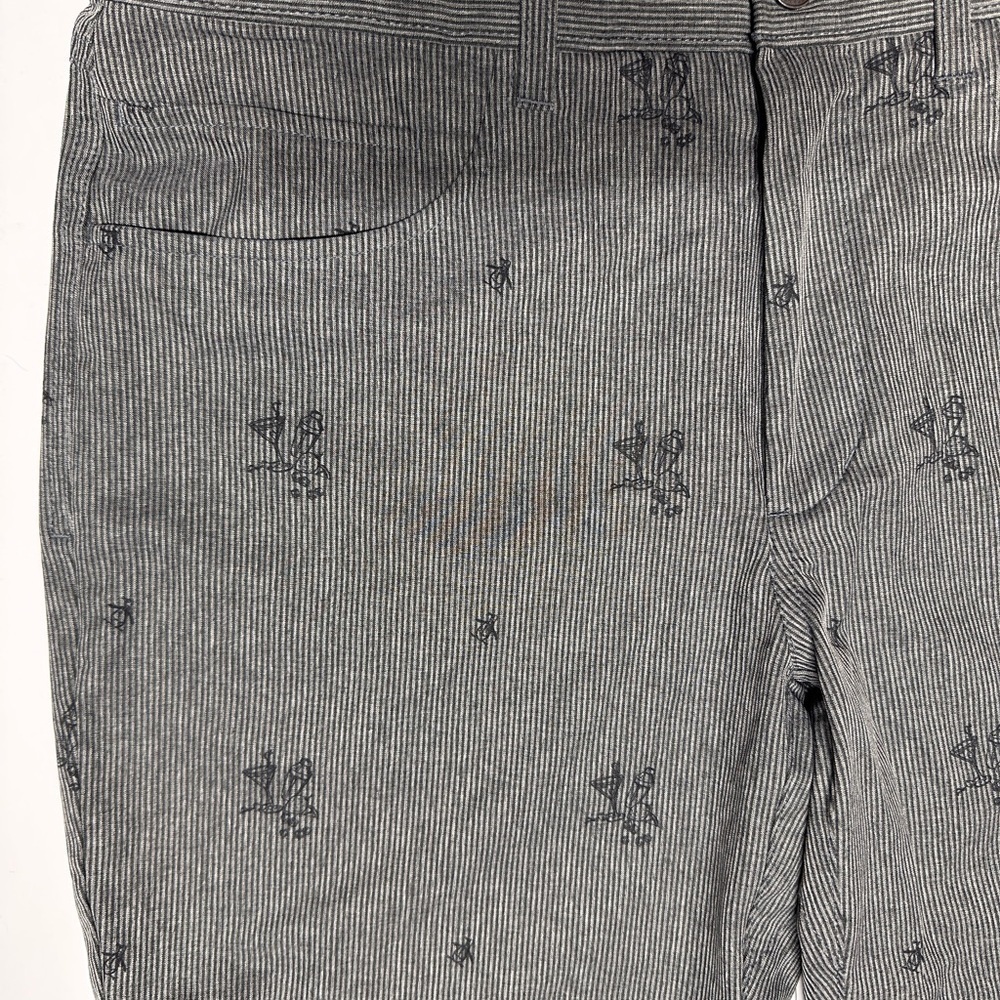 Men’s Cocktail Print Striped Penguin Shorts Size 32 Casual Summer Party Cruise - Picture 13 of 13